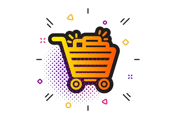 Shopping cart icon. Sale Marketing symbol. Vector — Stock Vector