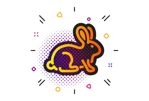 Icono animal probado. Signo de cosmética biológica. Comercio justo. Vector — Vector de stock