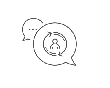 Kullanıcı bilgi satırı simgesini yenileyin. Profil işaretini güncelleştirin. Vektör