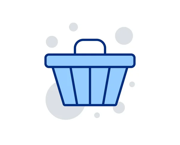 Icono de línea de carrito de compras. Signo de compra en línea. Vector — Vector de stock