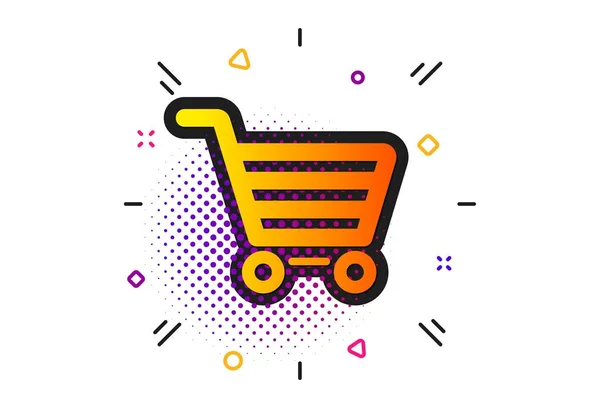 Icono de carrito de compras. Signo de compra en línea. Vector — Vector de stock