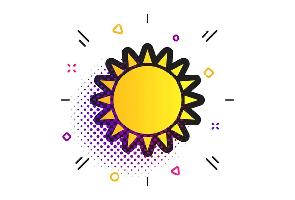 Sun-ikonen. Solljus sommar symbol. Vektor — Stock vektor