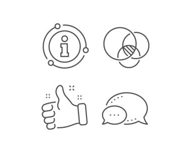 Euler diyagram çizgisi simgesi. Eulerian çemberleri imzalayın. Vektör