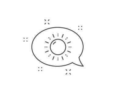 Güneş enerji hattı simgesi. Güneş işareti. Ekoloji gücü. Vektör