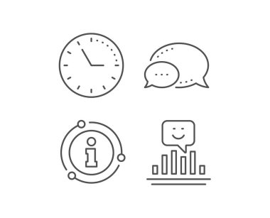 Gülümseme grafiği çizgi simgesi. Pozitif geri bildirim derecelendirme işareti. Vektör