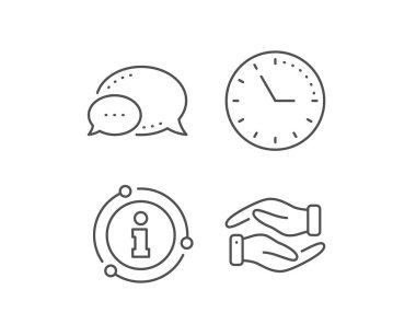 Yardım el çizgisi simgesi. Hayırseverlik jest idamı. Vektör