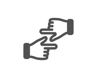 Ellerin simgesini tıkla. Bir parmak izi. Vektör