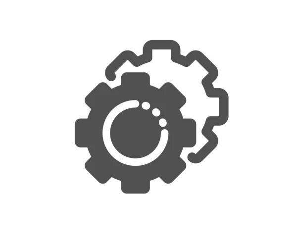 Settings gears icon. Cogwheel sign. Working process. Vector — Stock Vector