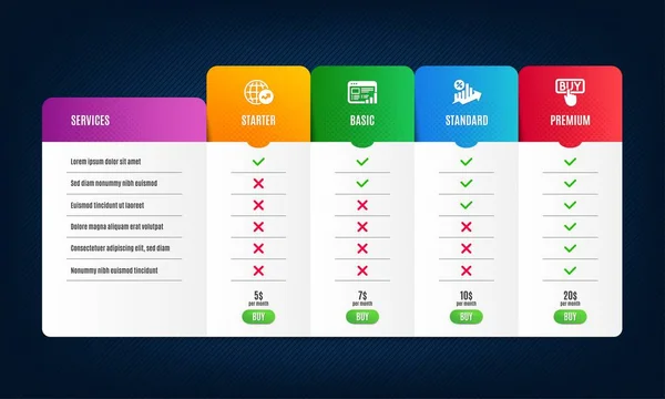 Web rapport, Lån procent og World statistik ikoner sæt. Købstegn. Grafdiagram, Vækstdiagram, Global rapport. Vektor – Stock-vektor