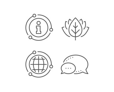 Globe Line simgesi. Dünya veya dünya tabelası. Vektör