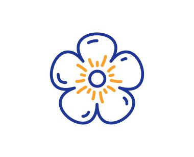 Doğal keten çizgi simgesi. Organik test işareti. Adil ticaret. Vektör