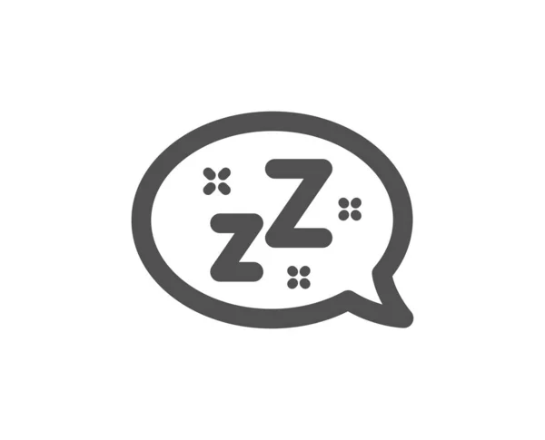 Sleep icon. Zzz speech bubble sign. Chat message. Vector — Stock Vector