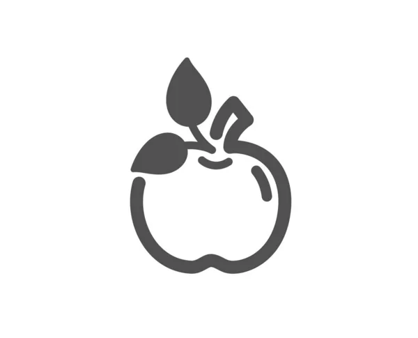 Icono de comida ecológica. Signo orgánico probado. Comercio justo. Vector — Vector de stock