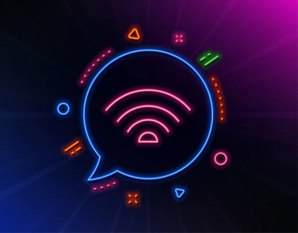Wifi line icon. Wi-fi internet sign. Vector