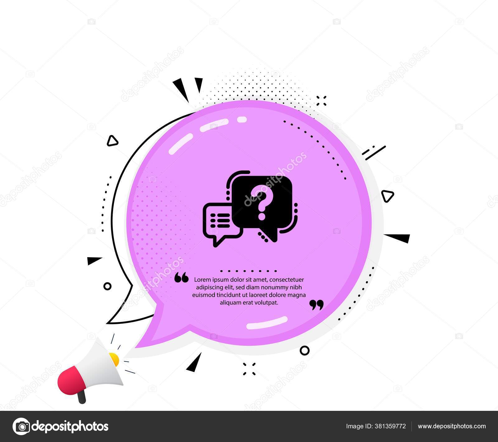 Icone Point Interrogation Citation Bulle Discours Quiz Chat Bulle Signe Image Vectorielle Par Blankstock C Illustration Icone Point Interrogation Citation Bulle Discours Quiz Chat Bulle Signe Image Vectorielle Par Blankstock C Illustration