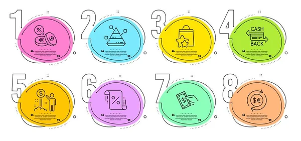 Gráfico Piramidal Pagar Dinero Signos Puntos Lealtad Línea Tiempo Pasos — Archivo Imágenes Vectoriales