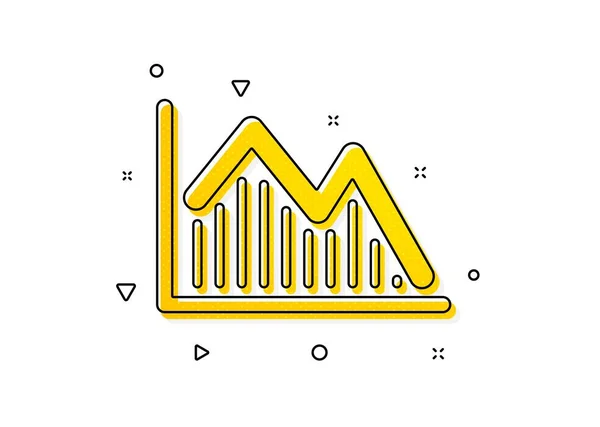 Signo Gráfico Económico Icono Del Gráfico Financiero Símbolo Bolsa Inversión — Archivo Imágenes Vectoriales