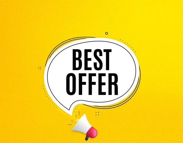 Mejor Oferta Banner Megáfono Con Burbuja Chat Precio Especial Venta — Archivo Imágenes Vectoriales