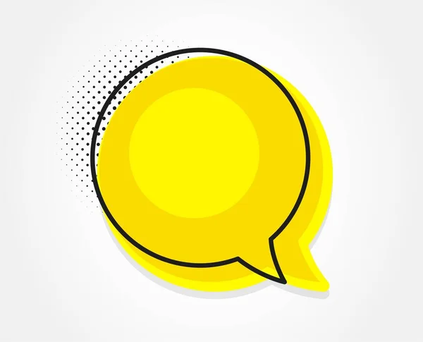Icône Bulle Vocale Message Chat Signe Parle Parle Symbole Modèle — Image vectorielle