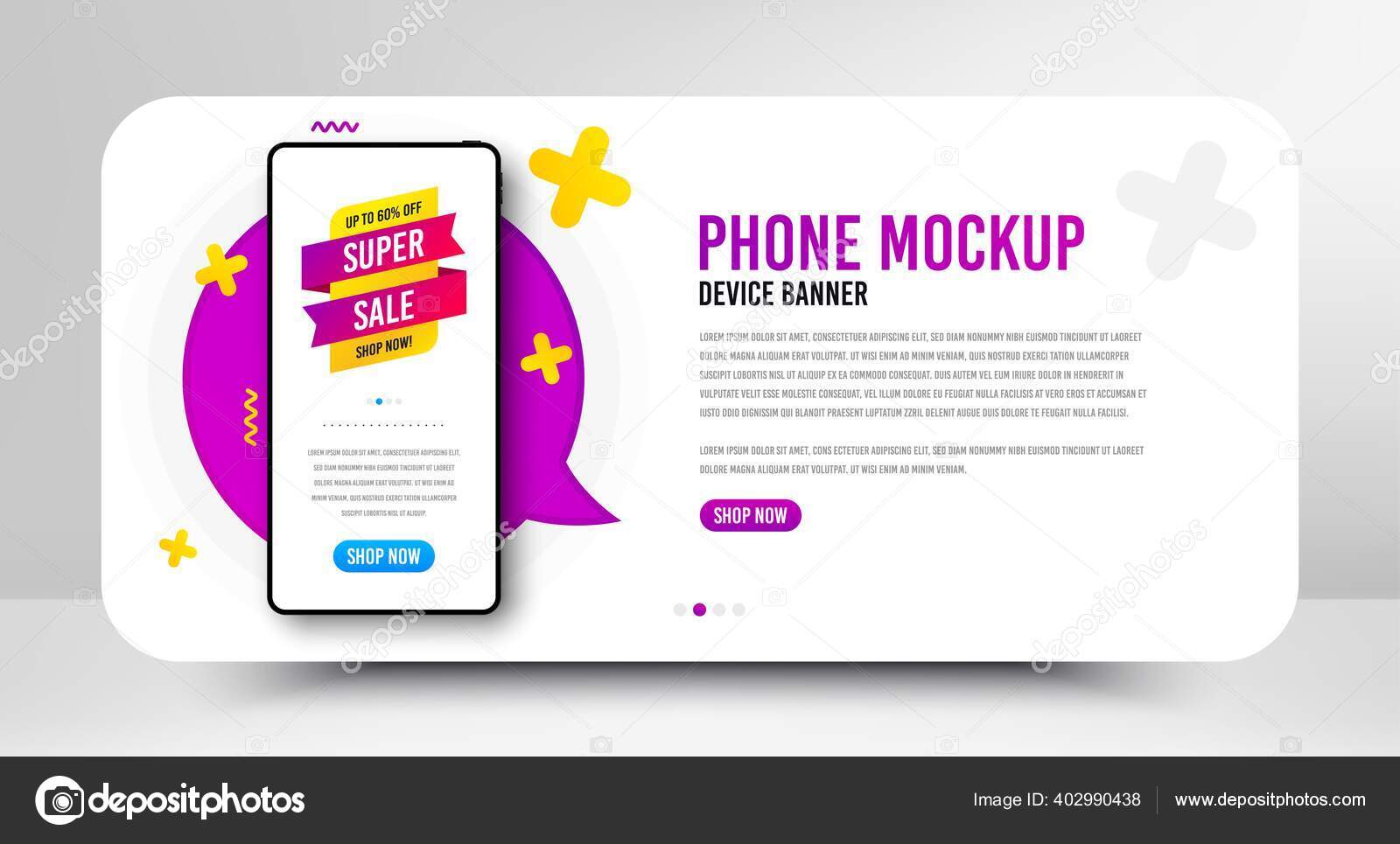 Download Lencana Super Sale Spanduk Mockup Layar Telepon Bentuk Banner Diskon Stok Vektor C Blankstock 402990438 PSD Mockup Templates