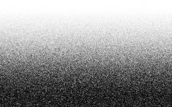 Dotwork Gradient Pattern Vector Background Black Noise Stipple Dots Sand — Stock Vector