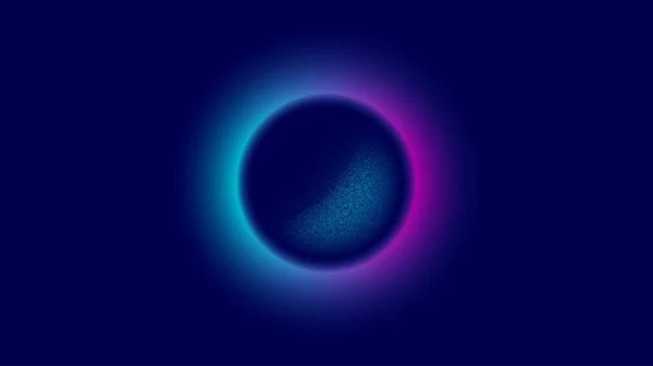 具有涂鸦效果的圆形背景 霓虹灯的径向设计 现代的紫色和蓝色设计 圆点元素 带有辉光的抽象概念 矢量霓虹灯背景 — 图库矢量图片