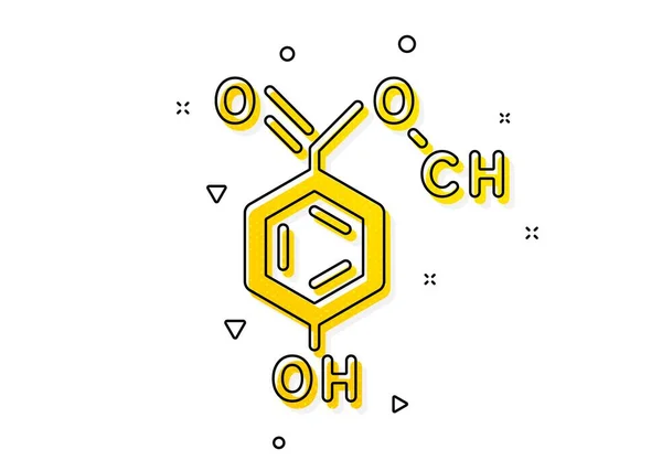 Signe Labo Chimie Formule Chimique Icône Symbole Analyse Modèle Cercles — Image vectorielle