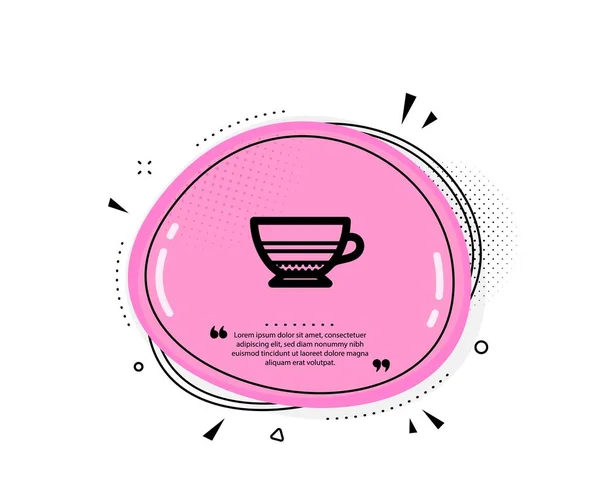 Εικονίδιο Καφέ Μόκα Παραθέτω Λόγια Σημάδι Ζεστού Ποτού Σύμβολο Ποτών — Διανυσματικό Αρχείο