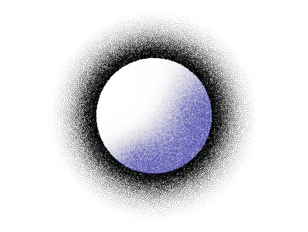 Векторный Фон Лунного Рисунка Эффект Песка Ночной Шум Сопряжен Точками — стоковый вектор