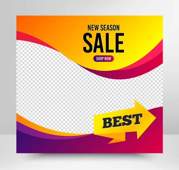 Best Badge Sale Banner Template Special Offer Banner Arrow Tag — Stock Vector
