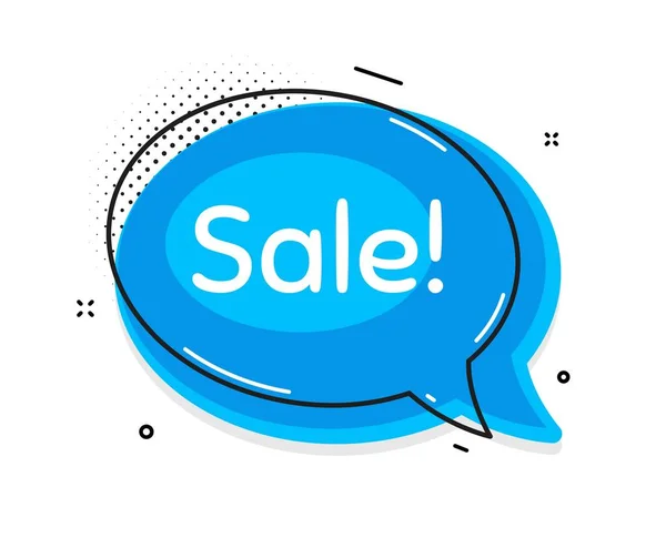 Sale Symbol Thought Chat Bubble Special Offer Price Sign Advertising — Stock Vector