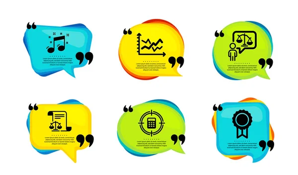 Dokumenty Prawne Prawnik Diagram Wykres Ikony Prosty Zestaw Bańka Mowy — Wektor stockowy
