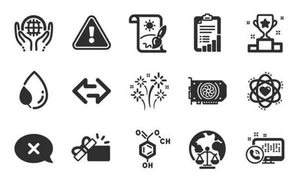 Richter Gericht Ablehnung Und Atom Symbole Einfache Set Checkliste Blatttau — Stockvektor