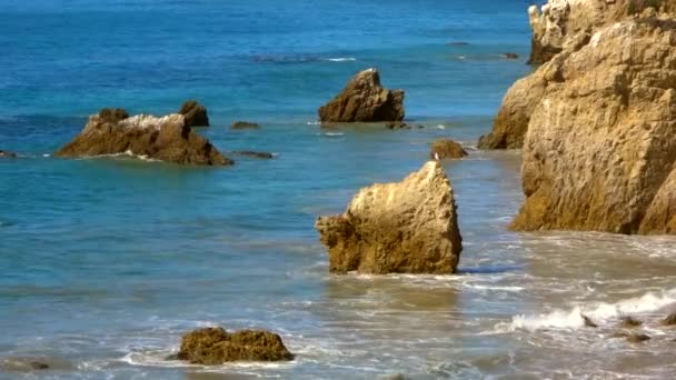 Praia Malibu Califórnia Meio Dia — Vídeo de Stock