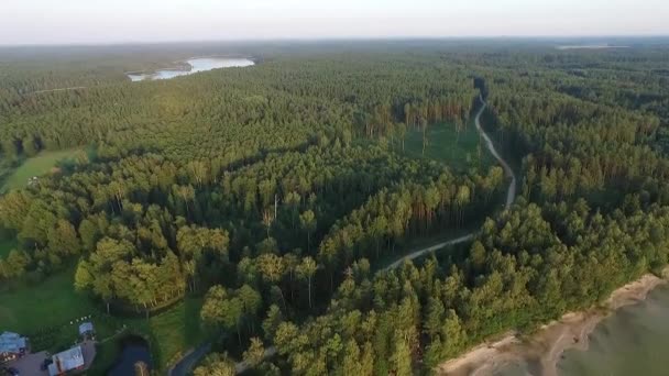 Panorama Sui Laghi Vicino Alla Foresta — Video Stock