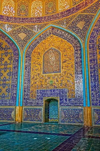 Sjeik Lotfollah Moskee interieur — Stockfoto