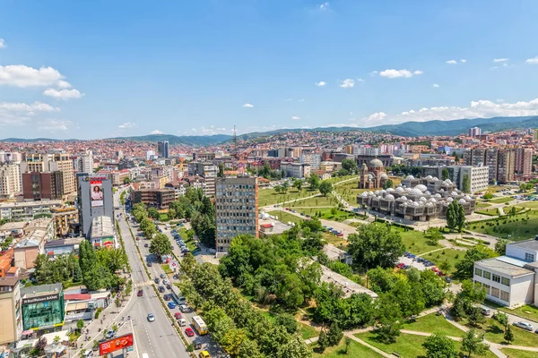 Pristina old buildings aerial — Stock Photo, Image