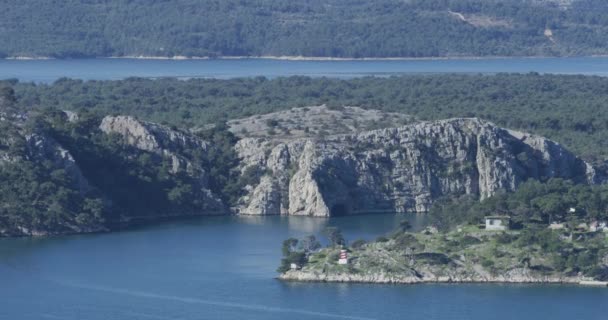 Entrance to Sibenik aquatorium — Stock Video