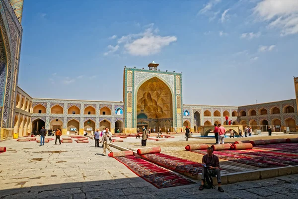 Jameh mosque west iwan — Zdjęcie stockowe