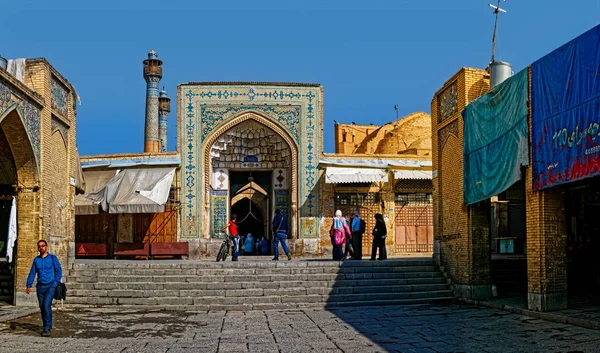 Esfahan Vecchio ingresso Moschea — Foto Stock