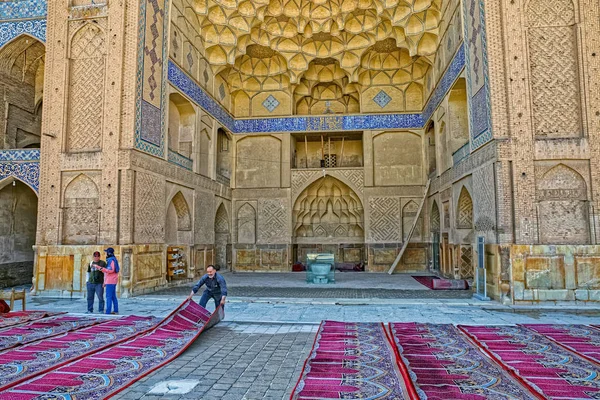 Jameh mosque east iwan — Stock Photo, Image