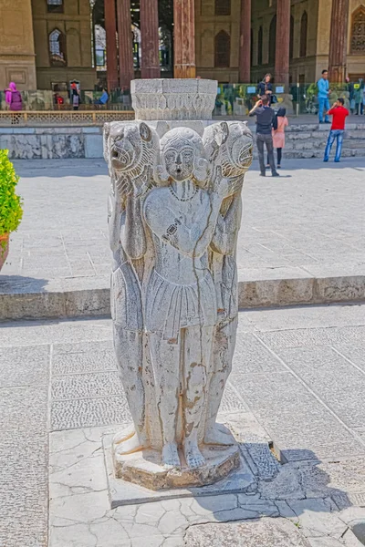 Chehel Sotoun dekorativní socha — Stock fotografie