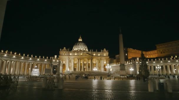 Sint-Pietersplein in Vaticaan — Stockvideo