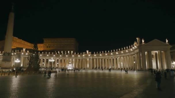 Sint-Pietersplein in Vaticaan — Stockvideo