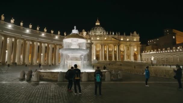 St. Peter square in Vatican — Stock Video