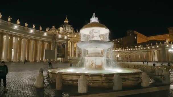 Plaza de San Pedro en Vaticano — Vídeo de stock