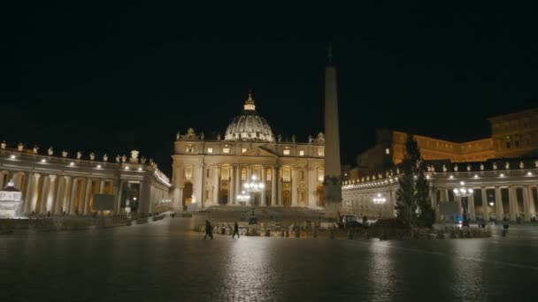 St. Pieter Basiliek in Vaticaan — Stockvideo