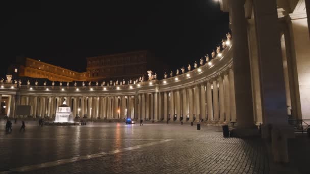 Vatikan 'daki Aziz Peter Meydanı — Stok video
