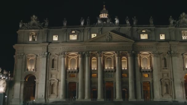 St. Peters Bazilikası Vatikan — Stok video
