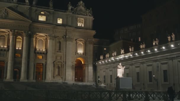 Собор Святого Петра в Ватикане — стоковое видео